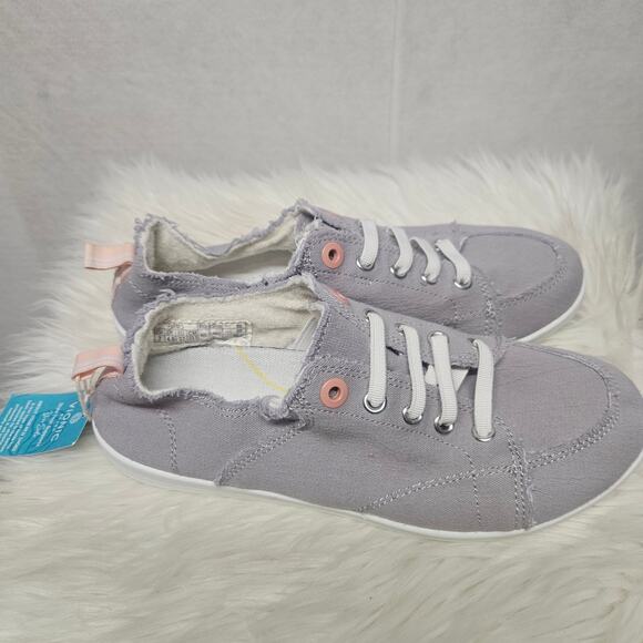 NWT Vionic Beach Collection Pismo Lace-Up Sneaker Light Gray - Picture 4 of 8